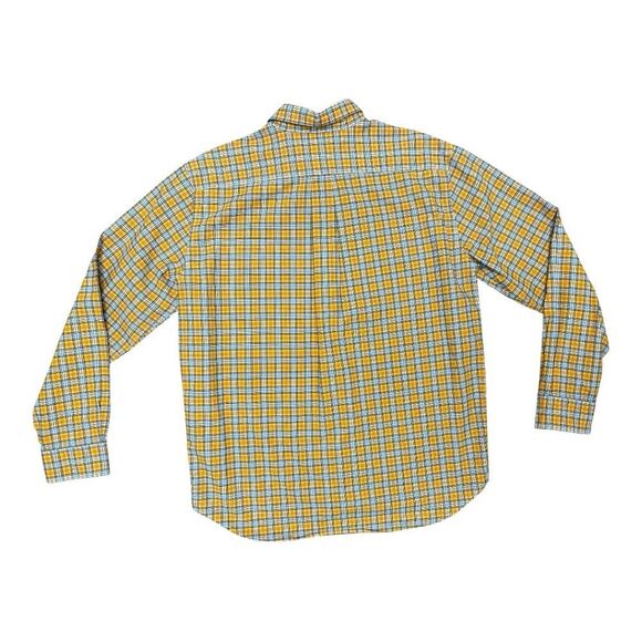 Abercrombie & Fitch Yellow Plaid Long Sleeve Button Up Shirt Sz M Casual Cotton - Picture 6 of 6